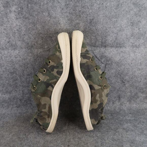 Time and Tru Shoes Womens 7 Sneaker Casual Slip On Stretch Camo Canvas Lifestyle - Picture 8 of 12